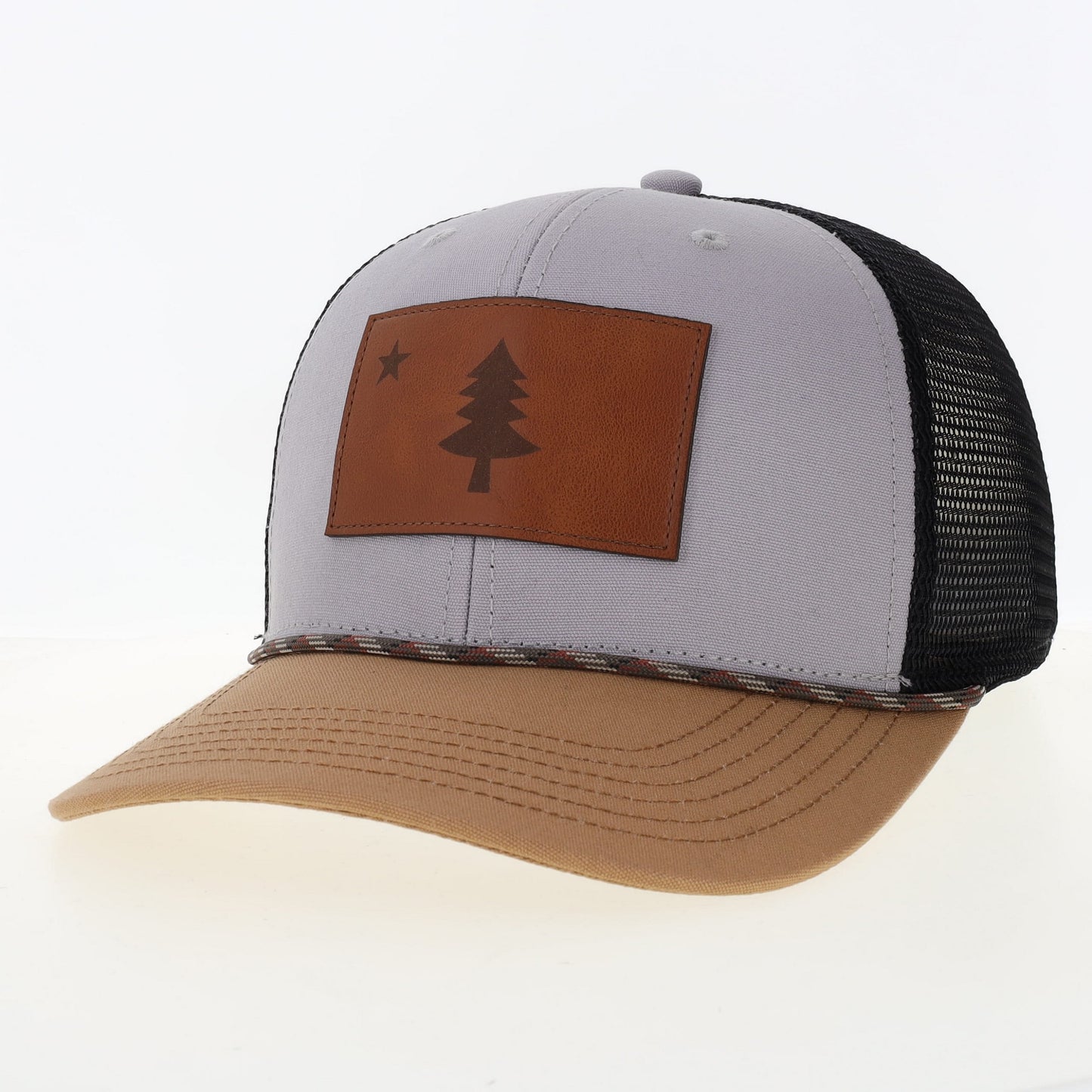 Maine State Flag hat with rope
