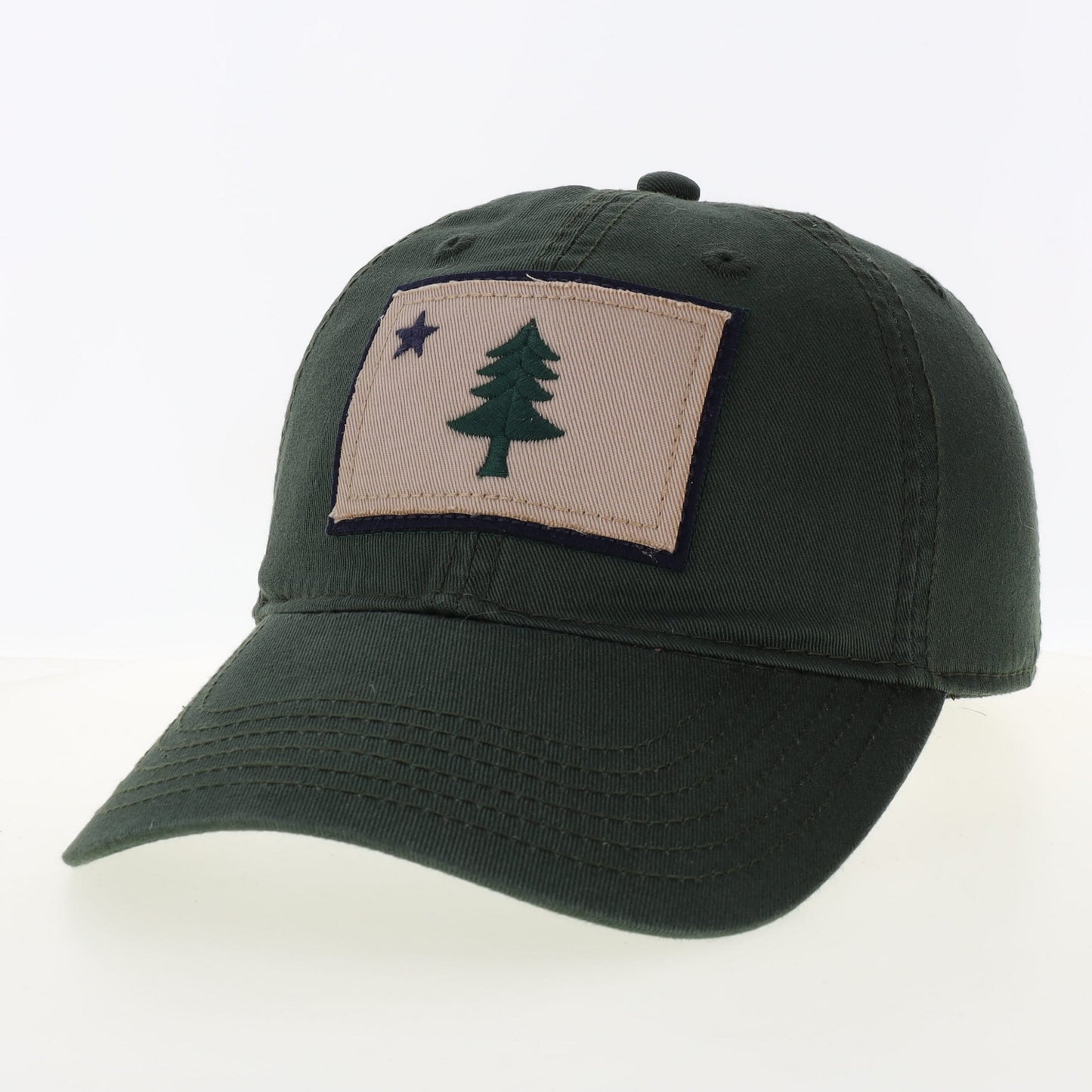 Forest green Maine State Flag Hat
