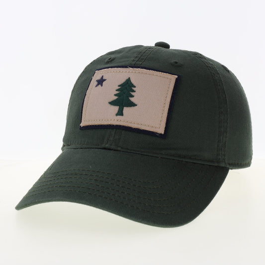 Forest green Maine State Flag Hat